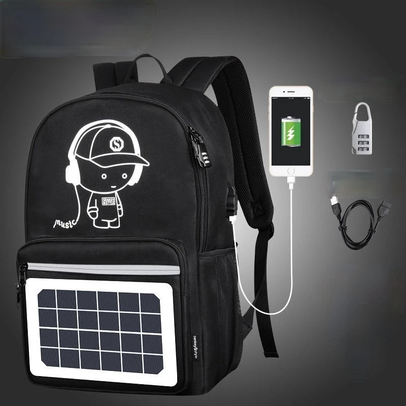Sarah Express Solar Powered Charging Street Style Backpack