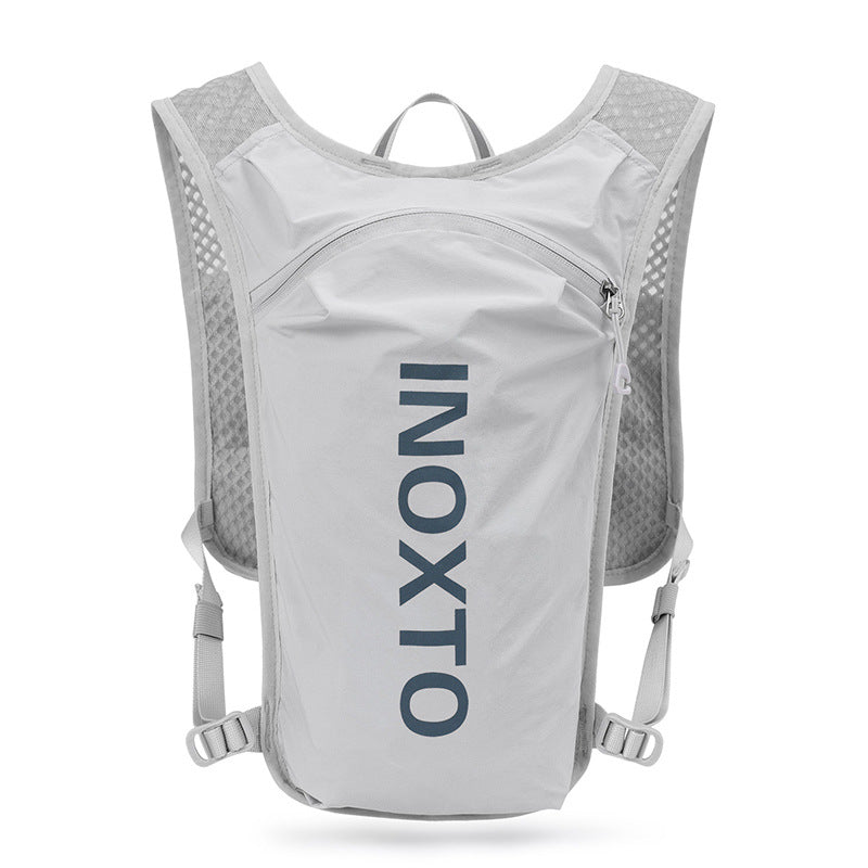 Sarah Express Lightweight Outdoor Hydration Running Backpack Light gray dark blue