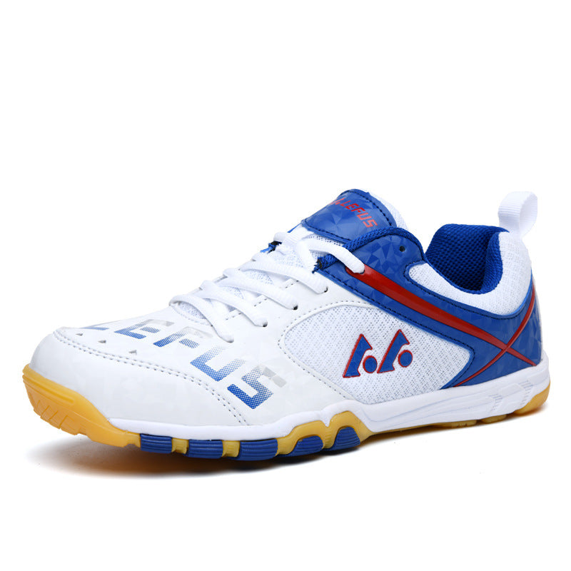 Sarah Express Mesh Lace-Up Sports Sneakers White and blue