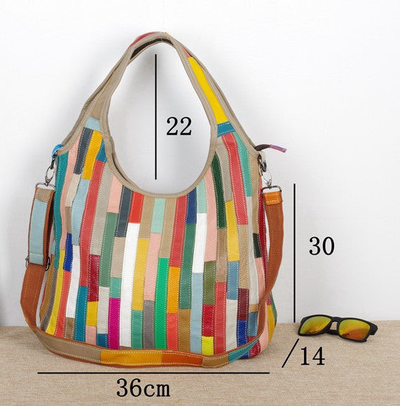Sarah Express Striped Retro Shoulder Messenger Bag