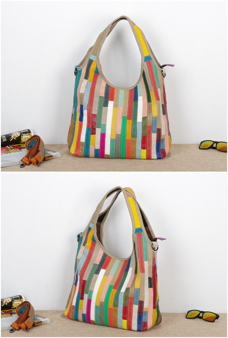 Sarah Express Striped Retro Shoulder Messenger Bag