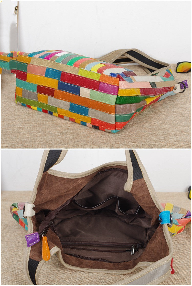 Sarah Express Striped Retro Shoulder Messenger Bag