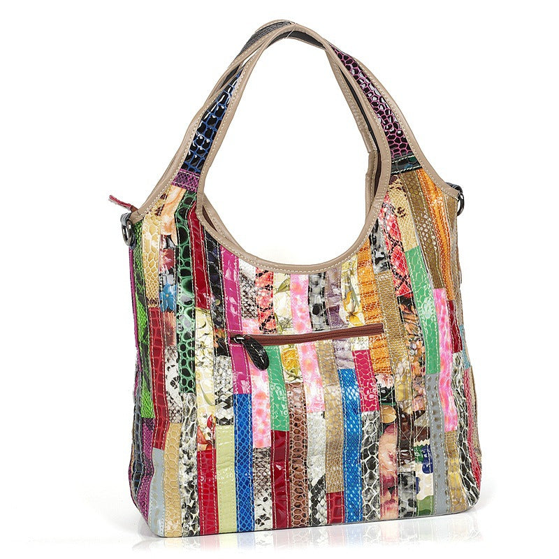 Sarah Express Striped Retro Shoulder Messenger Bag