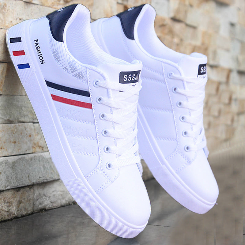 Sarah Express Casual Low Top Lace Up Sneakers White black