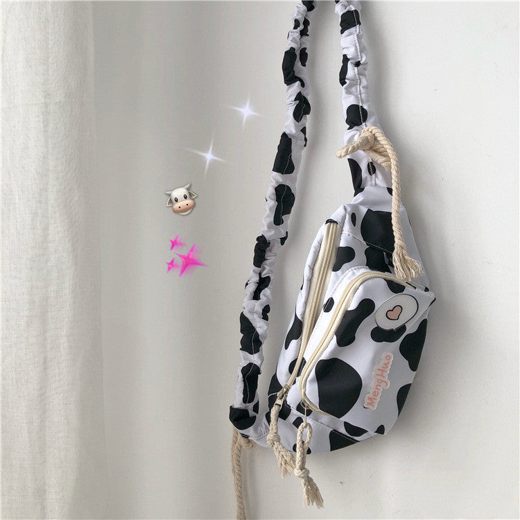 Sarah Express Cow Print Soft Messenger Shoulder Bag 1 STYLE