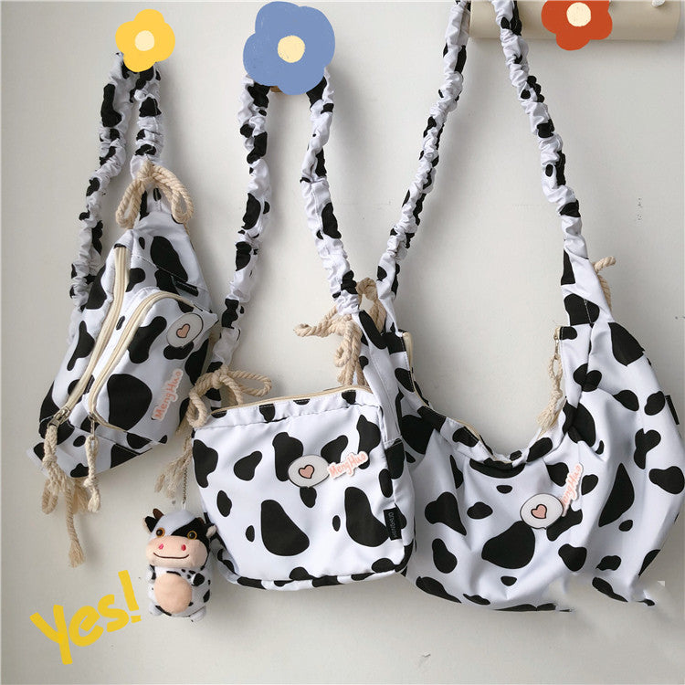 Sarah Express Cow Print Soft Messenger Shoulder Bag