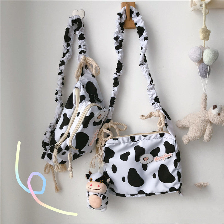 Sarah Express Cow Print Soft Messenger Shoulder Bag