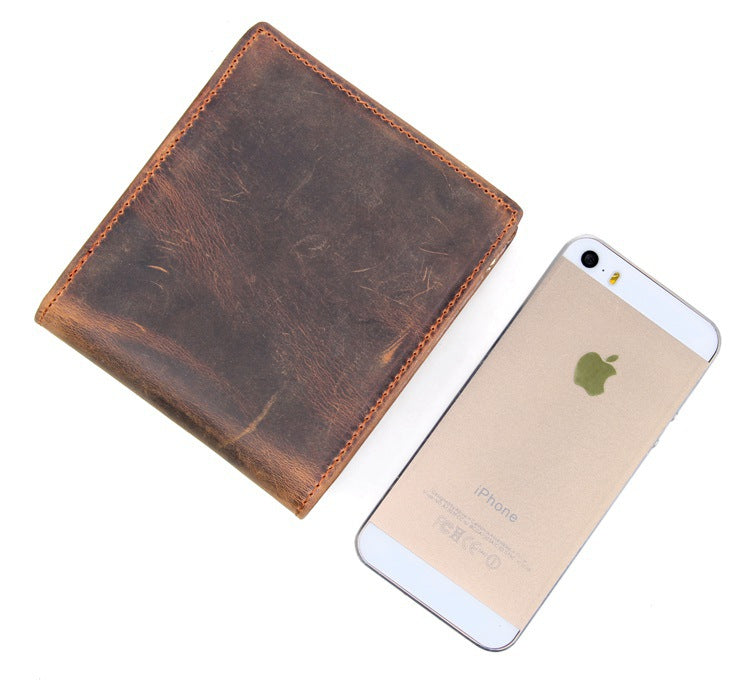 Sarah Express Compact Leather Bifold Wallet for Men