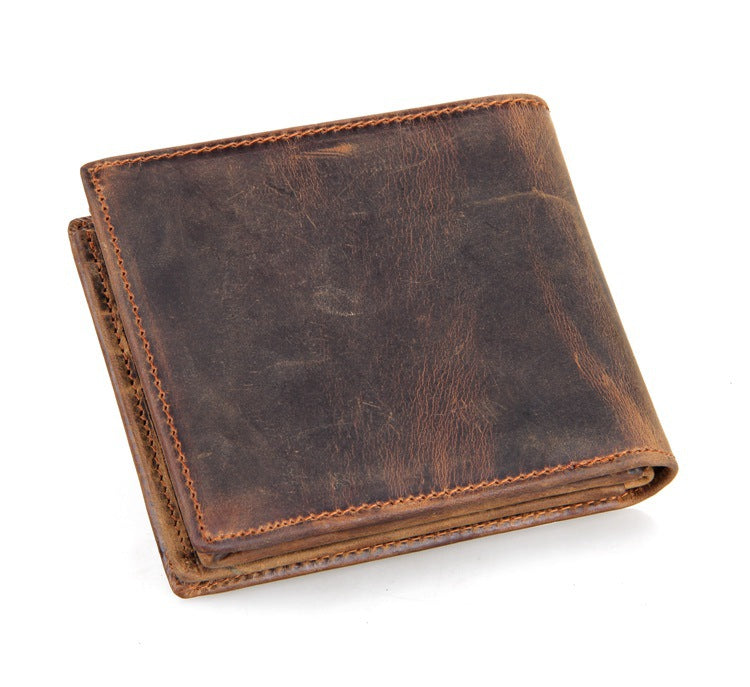 Sarah Express Compact Leather Bifold Wallet for Men