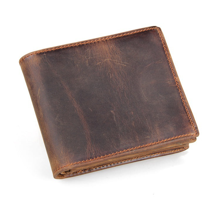 Sarah Express Compact Leather Bifold Wallet for Men