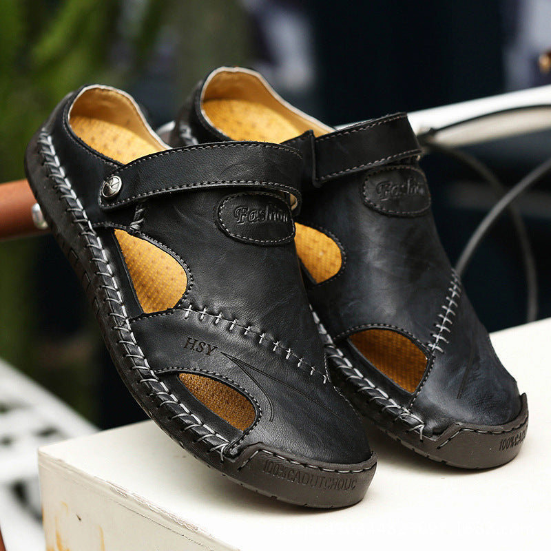 Sarah Express Men's Casual Closed-Toe Outdoor Sandals