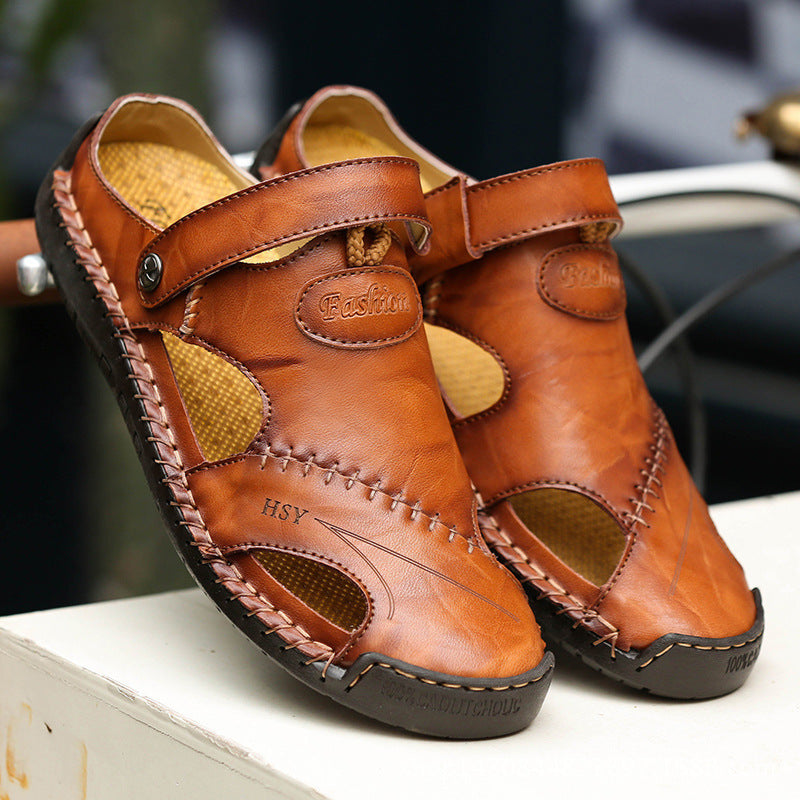 Sarah Express Men's Casual Closed-Toe Outdoor Sandals