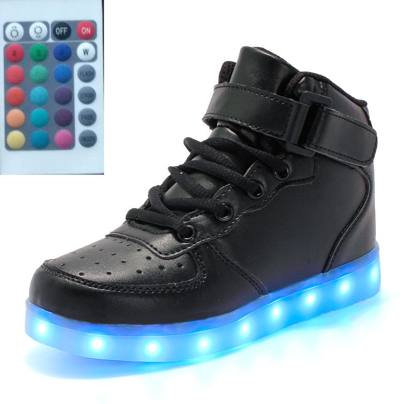 Sarah Express High-Top LED Luminous Remote Control Sneakers