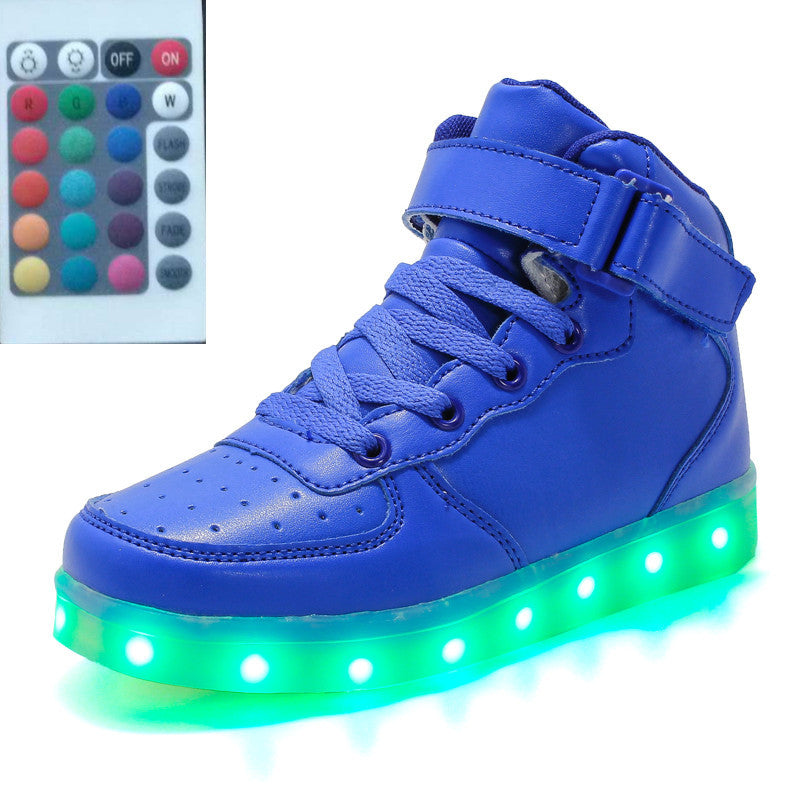 Sarah Express High-Top LED Luminous Remote Control Sneakers