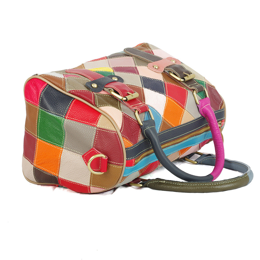 Sarah Express Patchwork Leather Messenger Bag