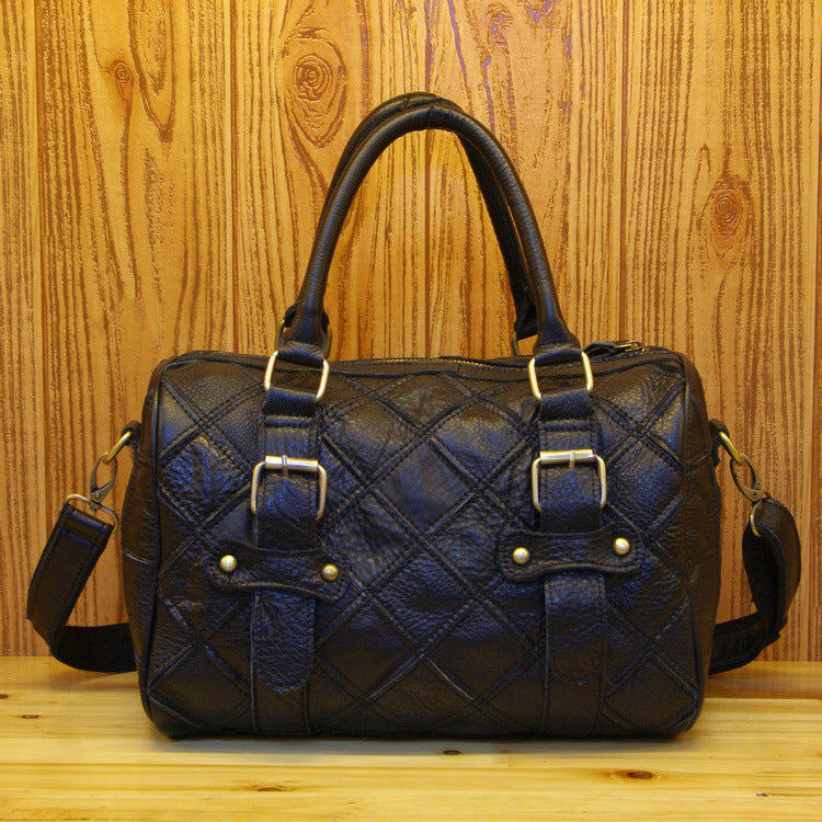 Sarah Express Patchwork Leather Messenger Bag