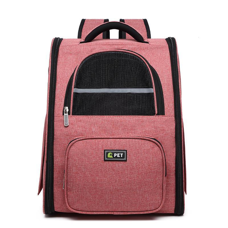 Sarah Express Breathable Commuter Pet Travel Backpack Pink 34X28X43CM