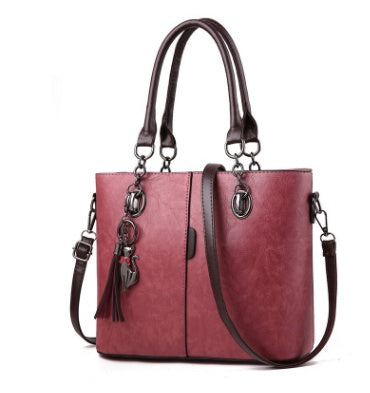 Sarah Express Structured Shoulder Bag with Tassel Detail