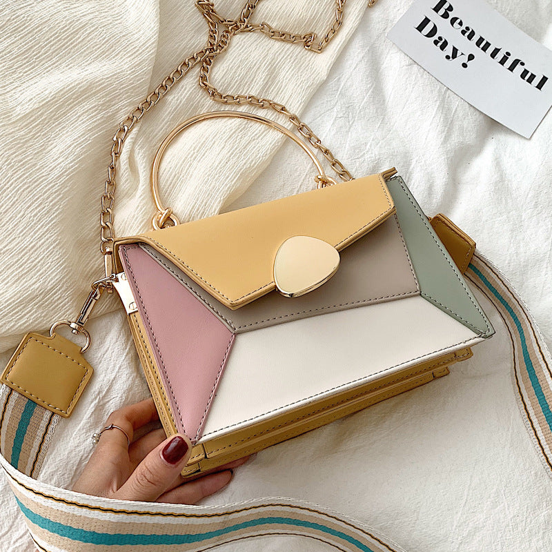 Sarah Express Color Contrast Structured Small Crossbody Bag