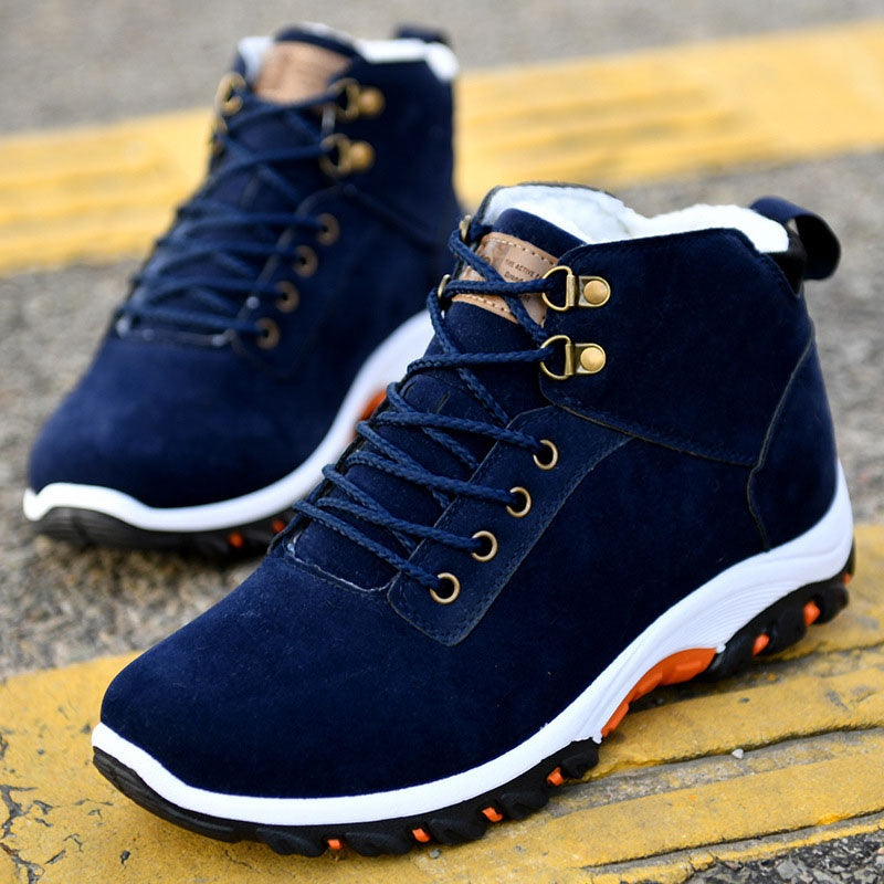 Sarah Express Men's Winter Cotton Suede Boots