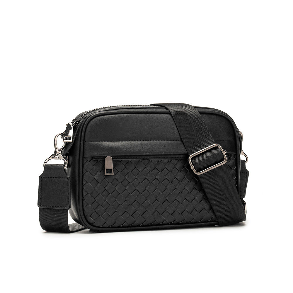 Sarah Express Woven Texture Men's Small Shoulder Bag