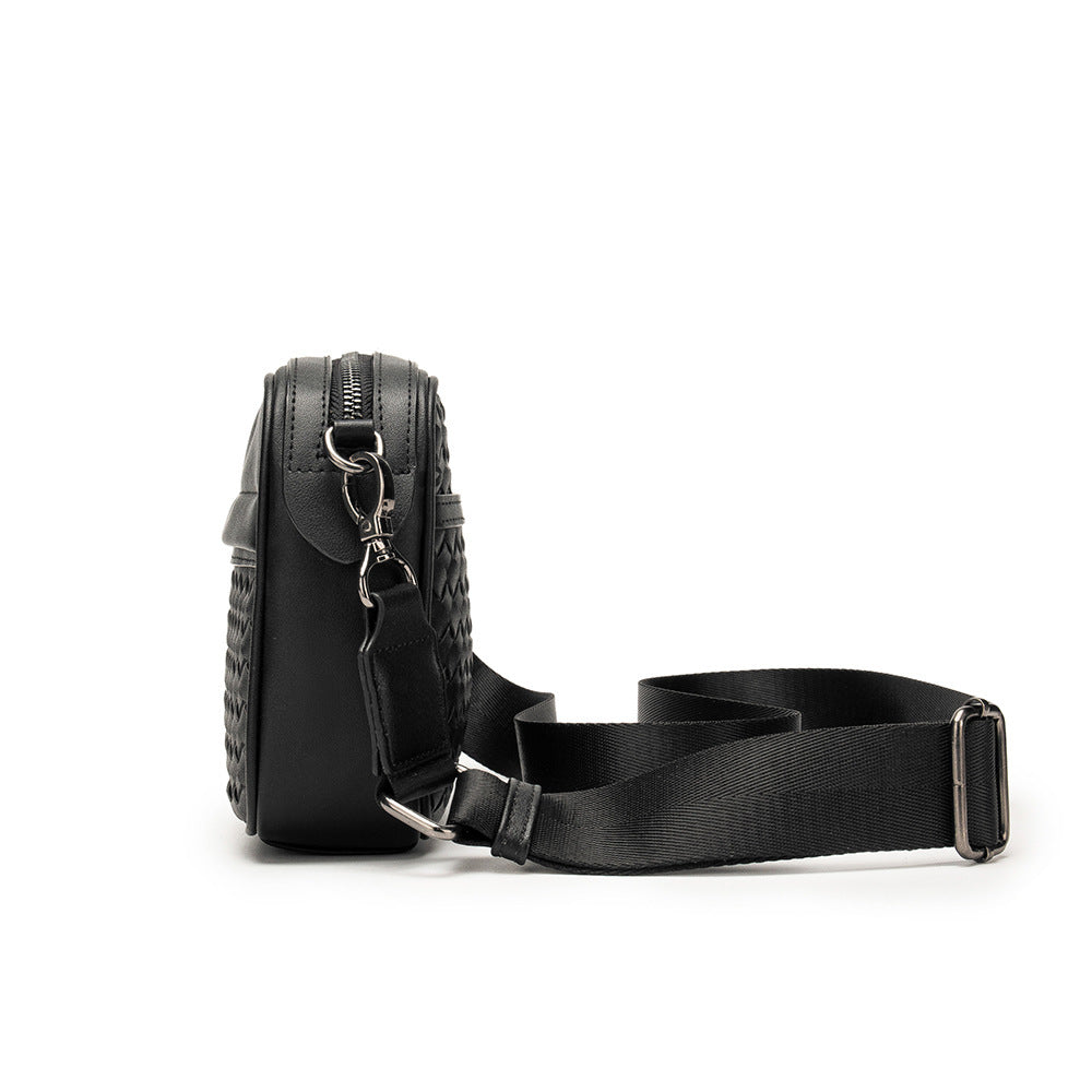 Sarah Express Woven Texture Men's Small Shoulder Bag