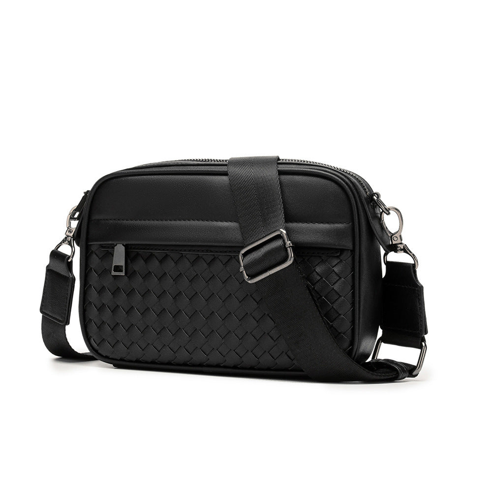Sarah Express Woven Texture Men's Small Shoulder Bag