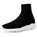 Sarah Express Unisex Slip-On Knit Sock Sneakers black white