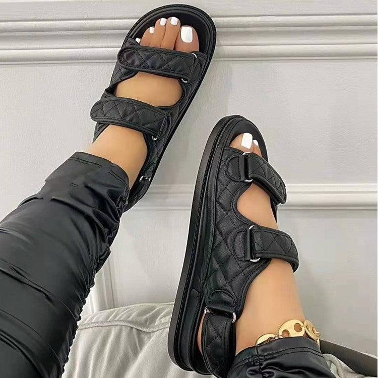 Sarah Express Women's Breathable Velcro Platform Beach Sandals