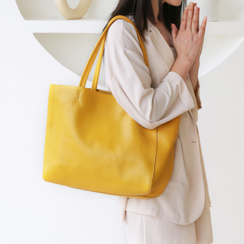 Sarah Express Soft Leather Large Capacity Tote Bag