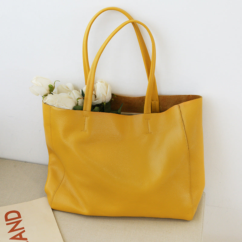 Sarah Express Soft Leather Large Capacity Tote Bag