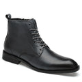 Sarah Express Men's Pointed Toe Leather Martin Boots A