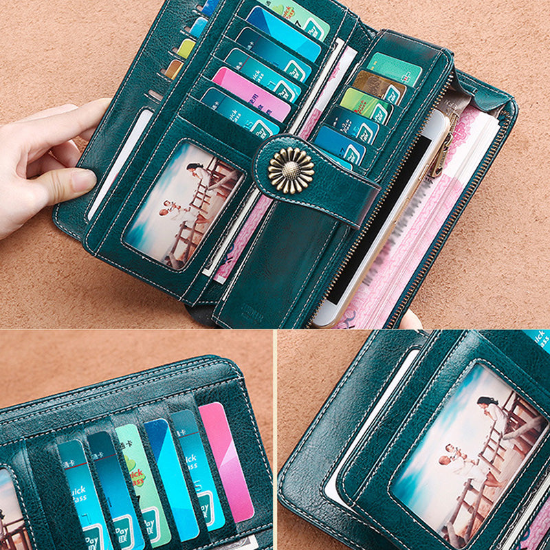 Sarah Express Hollow Design Long Women Clutch Wallet