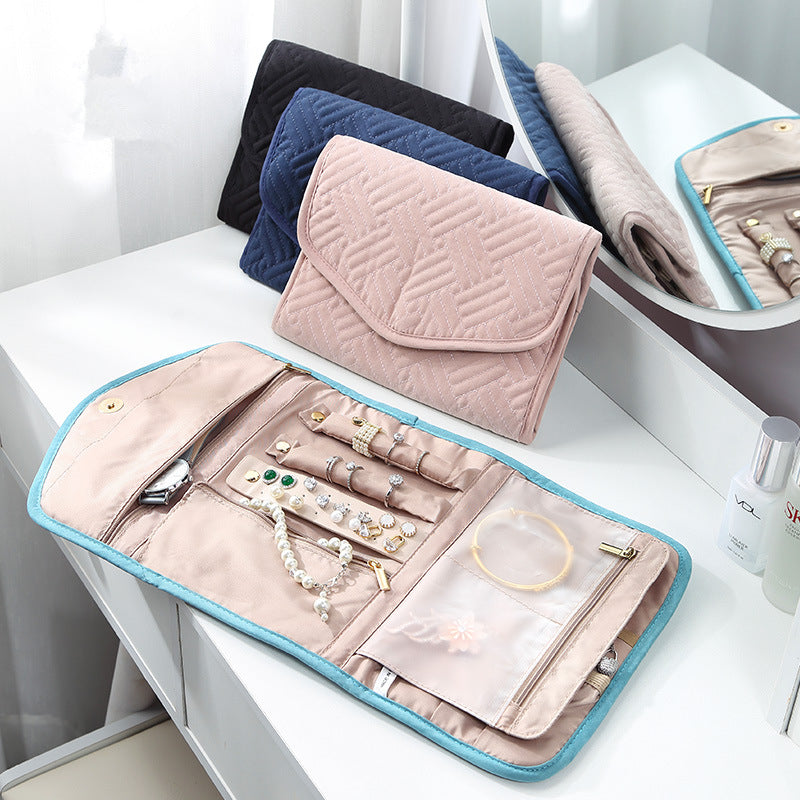 Sarah Express Portable Travel Jewelry Clutch Storage Bag