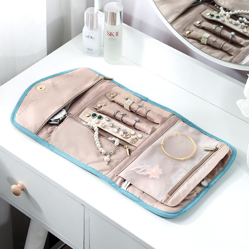 Sarah Express Portable Travel Jewelry Clutch Storage Bag