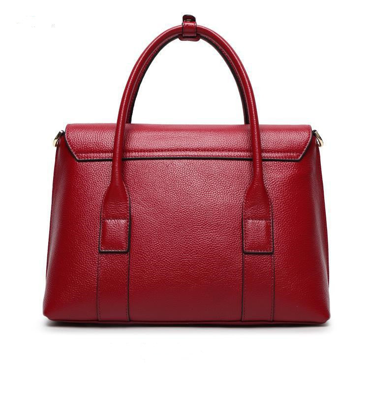 Sarah Express Structured Leather Messenger Shoulder Bag