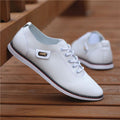 Sarah Express Men's Casual Business Lace-Up Sneakers White A