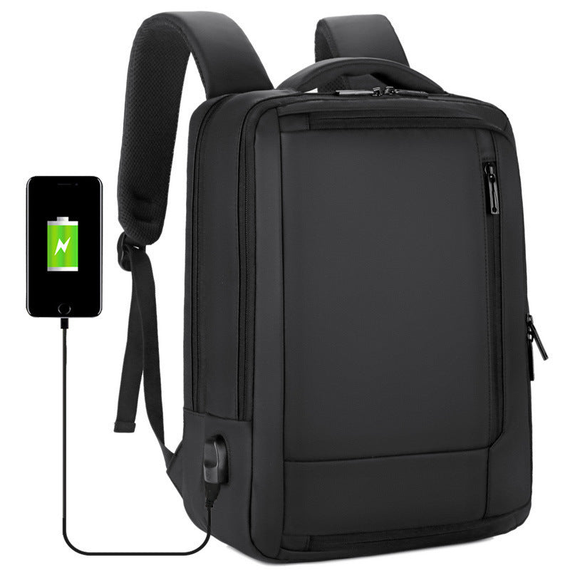 Sarah Express Structured Business Laptop Travel Backpack Black