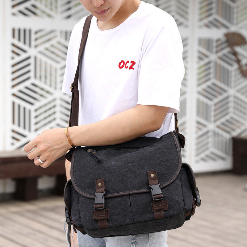 Sarah Express Retro Canvas Messenger Bag for Men