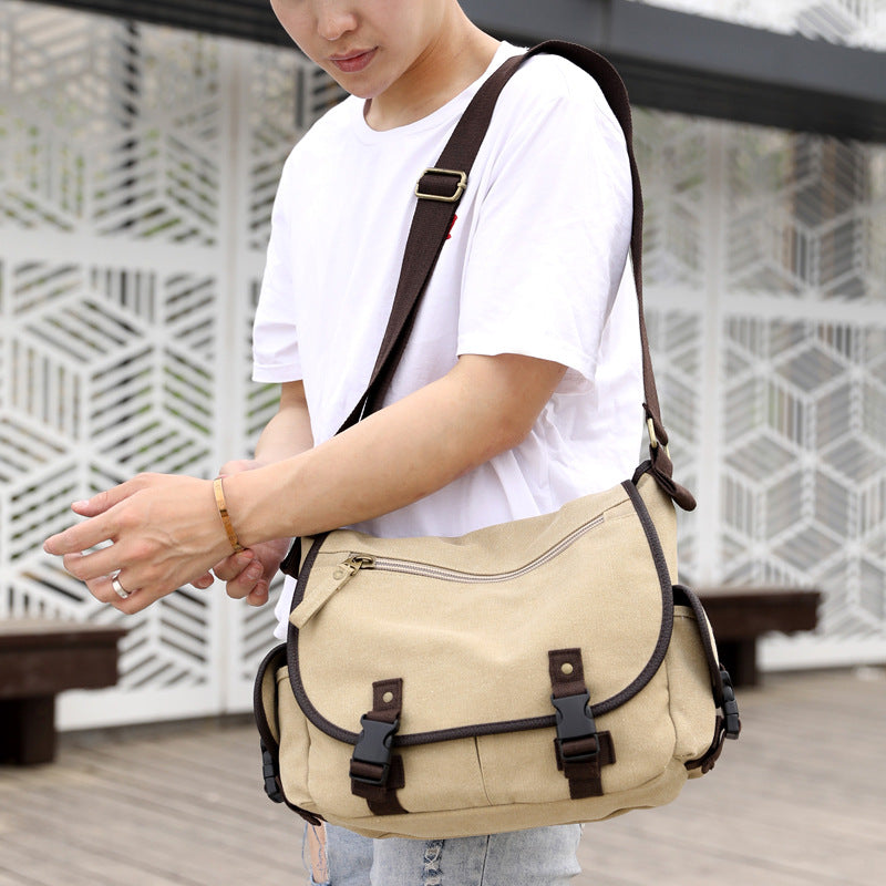 Sarah Express Retro Canvas Messenger Bag for Men