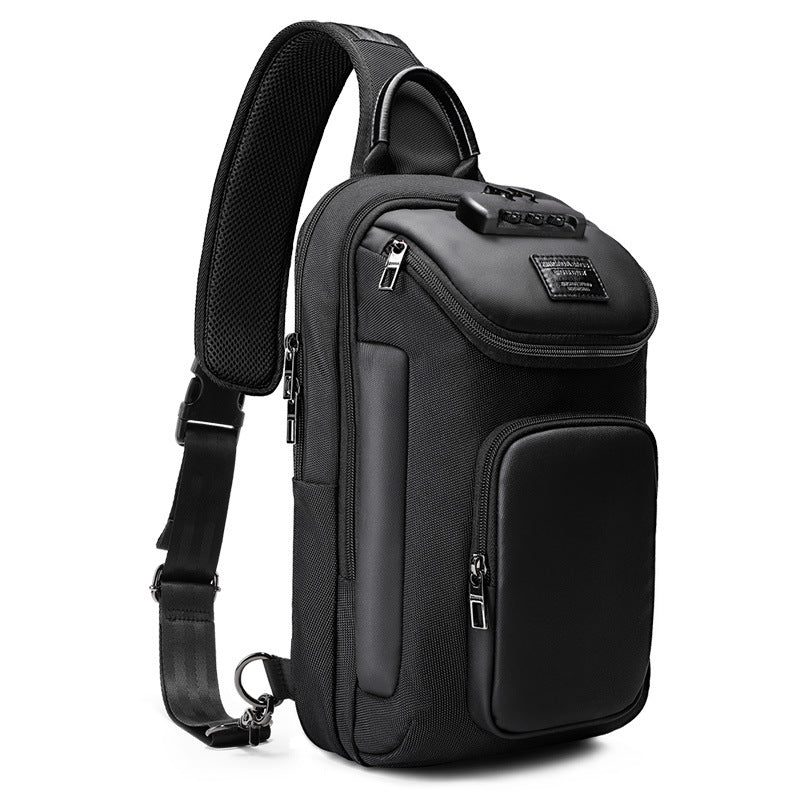 Sarah Express Modern Casual Men's Chest Sling Bag Black