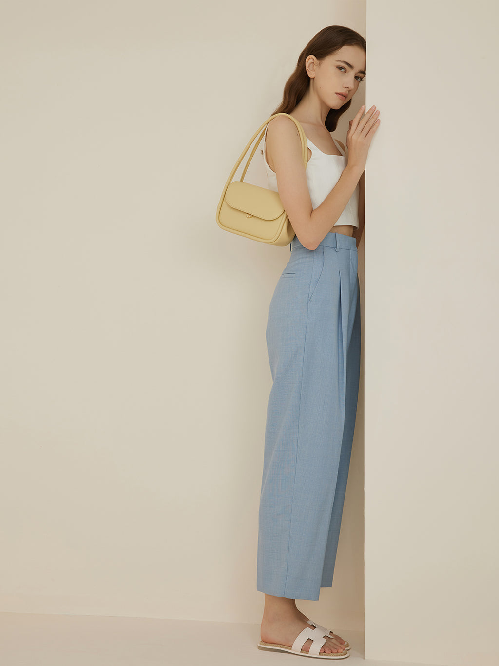 Sarah Express Minimalist Structured Underarm Handbag