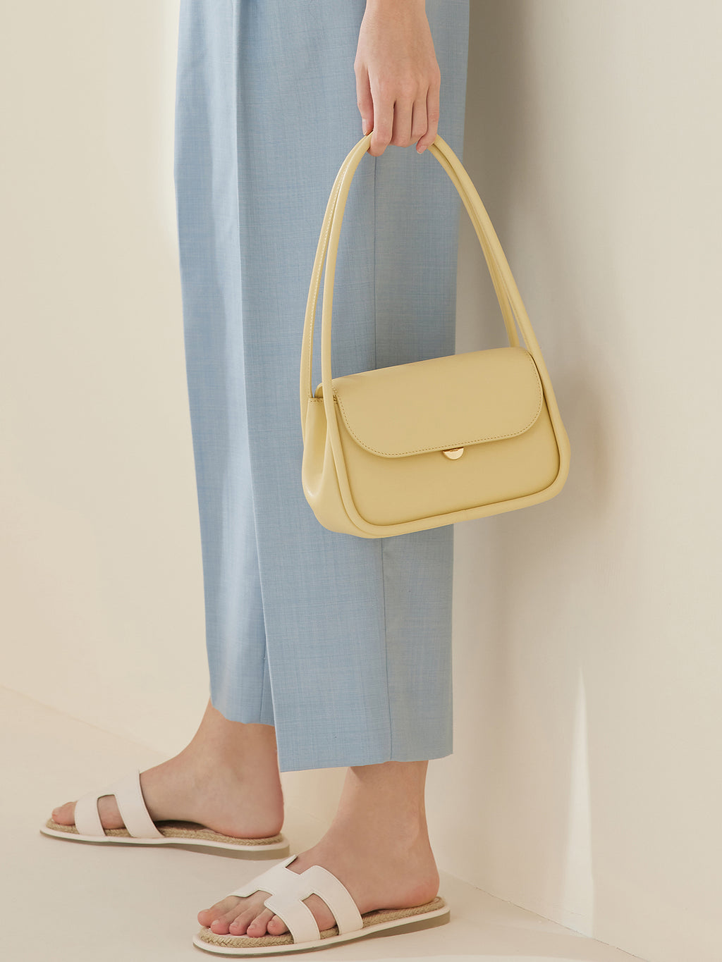Sarah Express Minimalist Structured Underarm Handbag