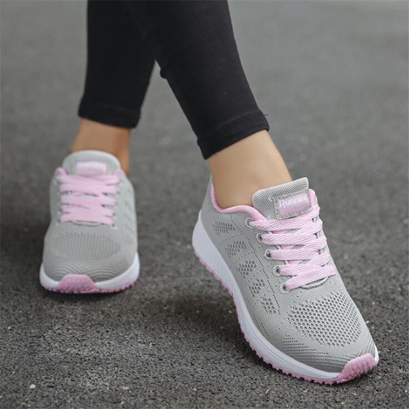 Sarah Express Breathable Color-Block Platform Sneakers
