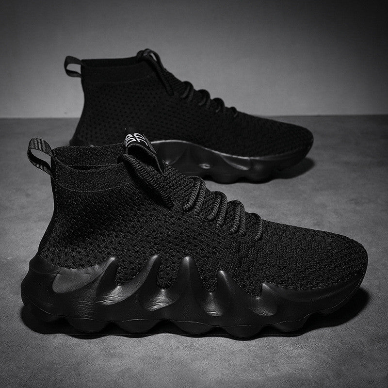 Sarah Express Lightweight Breathable Athletic Running Sneakers Black