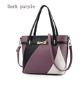 Sarah Express Colorblock Structured Shoulder Crossbody Bag purple