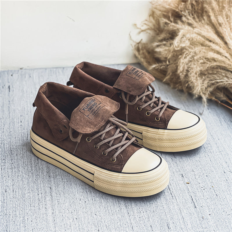 Sarah Express Unisex Canvas Platform Sneakers