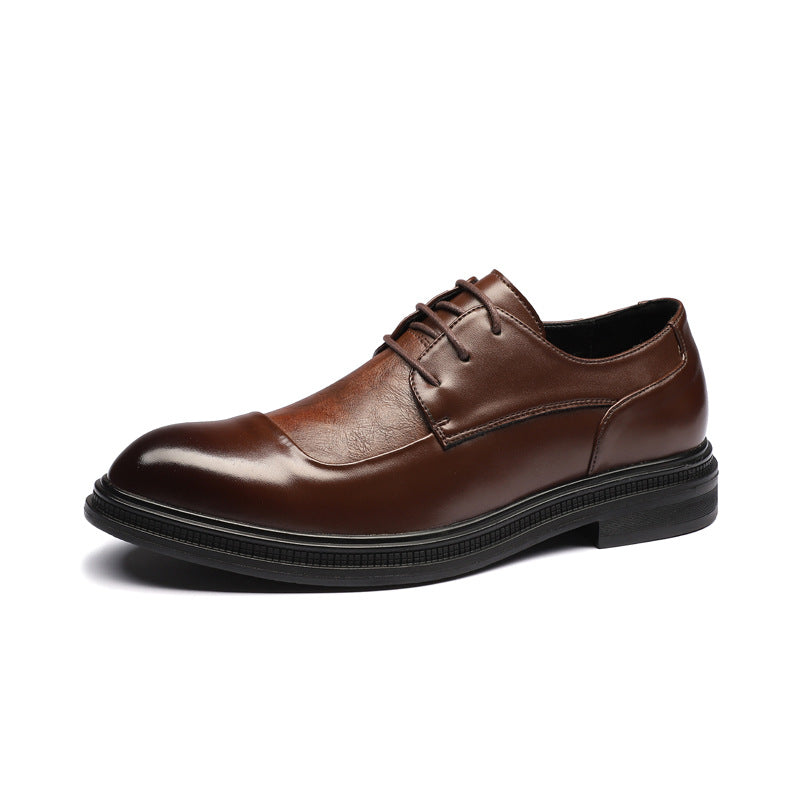 Sarah Express Men's British Style Pointed Dress Shoes