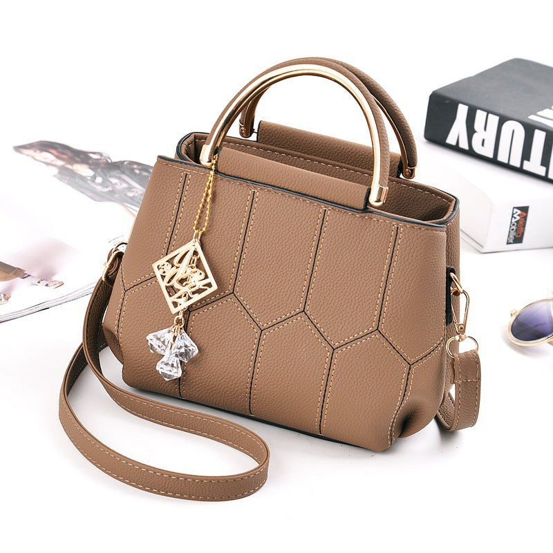 Sarah Express Structured Mini Crossbody Shoulder Bag Khaki