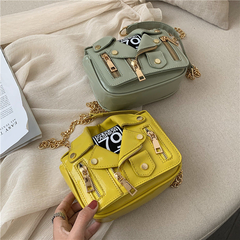 Sarah Express Motorcycle Jacket Inspired Crossbody Bag